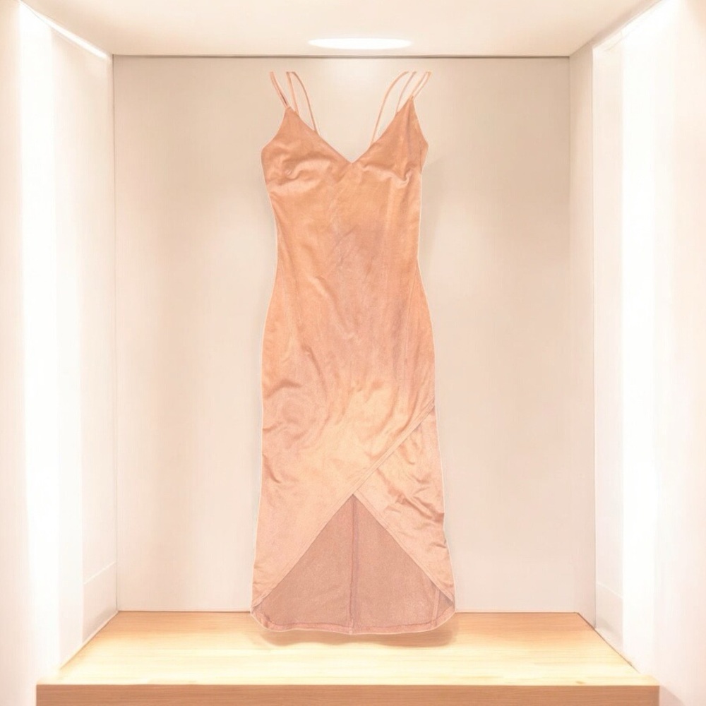 NWOT Windsor Pink Asymmetrical Cocktail Dress - Picture 2 of 5